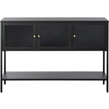 Unique Furniture Črna kovinska vitrina 88x132 cm Carmel – | Shoptok.si
