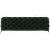 Ropez Temno zelena žametna sedežna garnitura 225 cm Chelsea – | Shoptok.si