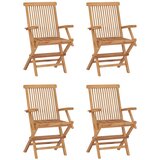  5-dijelni sklopivi vanjski blagovaonski set od masivne tikovine | shoptok.hr