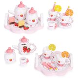 ECO TOYS drveni set za čaj s čajnikom i šalicama, 14 dijelova | shoptok.hr