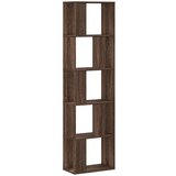 Furnova Knjižna omara 5-nadstropna rjavi hrast 45x23,5x162,5 cm, (21951074) | Shoptok.si