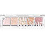 Unleashia Mood Shower Face Palette paleta sjenila za oči i highlightera s bisernim sjajem nijansa NO.100 Ballerina 1 kom | shoptok.hr