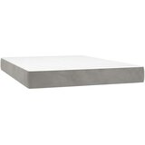 Madrac s oprugama srednje tvrdoće svjetlosivi 140x210x20 cm baršunasti | Eponuda.com