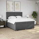  Krevet s oprugama i madracem tamnosivi 200 x 200 cm od tkanine | shoptok.hr