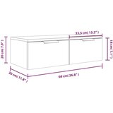  Zidni ormarići 2 kom boja hrasta 68x30x20 cm konstruirano drvo | shoptok.hr