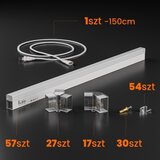  LED prigušiva plafonska svetiljka HEXAGON LED/456W/85-265V 5000K CRI 90 IP54 bela | Eponuda.com