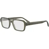 Squared Brown Rectangular Eyeglasses ONE SIZE (53) Rjava/Kristalna