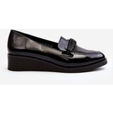VINCEZA Women's Black Patent Loafer Shoes Polike | shoptok.hr