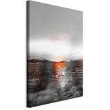  Slika - Reflection of Colors (1-part) - Sunset in Painted Abstract Background 60x90 | shoptok.hr
