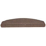  Prostirke za stepenice 15 kom 65x24x4 cm boje kave, poluokrugle, velike | Shoptok.si
