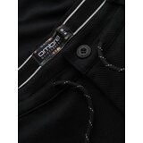 Ombre Men's knitted pants with elastic waistband - black | Shoptok.si