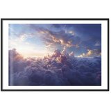  Plakat Sun in Hiding: The Golden Face of the Sky Over the Cloudy Sea 90x60 Crni okvir s margom | shoptok.hr