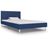vidaXL Posteljni okvir modro blago 90x200 cm, (20646705) Cene