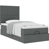vidaXL otomanski okvir kreveta s madraca tamnosivi 100x200cm tkanine | shoptok.hr