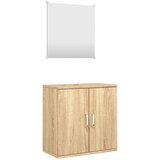  2-dijelni set kupaonskog namještaja boja hrasta drveni | Eponuda.com
