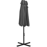  Zunanji senčnik z aluminijastim drogom 460x270 cm antracit | Shoptok.si