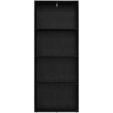  Samostojeća polica za knjige Crni hrast 60 x 30 x 151,5 cm | shoptok.hr