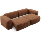 Makamii Sklopiva sofa od šenila boja terakote 275 cm Kuki – | shoptok.hr