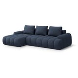 Cosmopolitan Design Temno modra raztegljiva/s prostorom za shranjevanje kotna sedežna garnitura (levi kot/z ležalnikom) Linz – | Shoptok.si