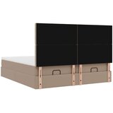 vidaXL okvir kreveta s madracima cappuccina 200x200 cm umjetna koža | shoptok.hr