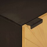 vidaXL Kupaonski ormar s policom Crna i zlatna 38 x 33 x 58 cm | shoptok.hr