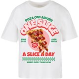 Mister Tee Women's T-shirt Pizza Con Amore white | Shoptok.si