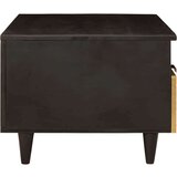 vidaXL Kava Stol Crna i zlatna 80 x 54 x 40 cm masivno drvo manga | shoptok.hr