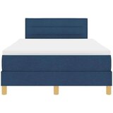 vidaXL Boxspring krevet s madracem Plava 120 x 190 cm tkanina | shoptok.hr