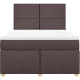  Krevet s oprugama i madracem tamnosmeđi 140 x 190 cm od tkanine | shoptok.hr