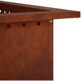  Prsten za vatru Rđa 90 x 90 x 25 cm Otporni čelik | shoptok.hr