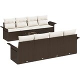  9-dijelni baštenski set sofe s jastučićima smeđa poli ratan | shoptok.hr