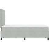  s opruga kutije Svijetlo siva 120 x 190 cm Baršun | shoptok.hr