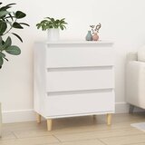  Komoda bijela 60 x 35 x 70 cm od konstruiranog drva | shoptok.hr