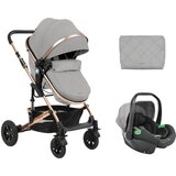 Kikka Boo kolica za bebe 3u1 Amaia Premium Light Grey Cene
