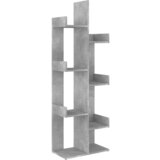 Furnova Knjižna omara betonsko siva 48x25,5x140 cm iverna plošča, (21950671) | Shoptok.si