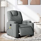 Maison Chic Električni masažni naslanjač - Relax naslanjač temno sivo blago, (22061724) | Shoptok.si