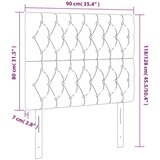  Posteljno vzglavje temno modro 90x7x118/128 cm žamet, (20951888) | Shoptok.si