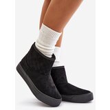 Big Star Ankle snow boots with zip insulated with fur Big Star black | shoptok.hr