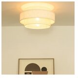  stropna svetiljka boho 1xE27/60W/230V prečnika 40 cm krem/juta | Eponuda.com