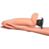 Real Feel Deluxe No.7 - testisi, realistični vibrator (prirodni) | shoptok.hr