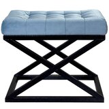 Atelier Del Sofa Capraz - Black, Turquoise BlackTurquoise Pouffe | Eponuda.ba
