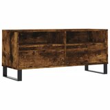 Maison Chic TV omarica - TV stojalo - Televizijska omarica dimljeni hrast 100x34,5x44,5 cm inženirski les, (21700286) Cene