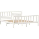  Za krevet od masivnog drva bijeli 140 x 190 cm | shoptok.hr