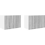 Viseći ormarić 2 pcs Siva Sonoma i bijela 60 x 31 x 40 cm | shoptok.hr