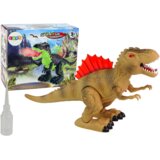 Dinosaur Breathes Fire Steam Lights Battery Pack Brown Cene