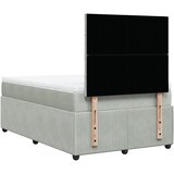 Box spring krevet s madracem svjetlosivi 120x200 cm baršunasti | shoptok.hr