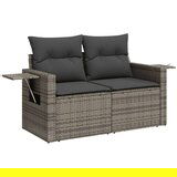 10-dijelni set vrtnih sofa od poliratana s jastucima sivi | shoptok.hr