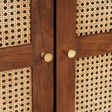 vidaXL Omare in policami za shranjevanje medijev s predalom s polico s shranjevanjem z vrati Rjava | Shoptok.si