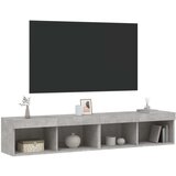 TV ormarići s LED svjetlima 2 kom siva boja betona 80x30x30 cm | shoptok.hr