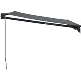 Tenda na uvlačenje antracit 3,5 x 2,5 m od tkanine i aluminija | Eponuda.com